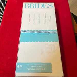 Brides Magazine Wedding Collection-Printable Program Kit- 40 ct.